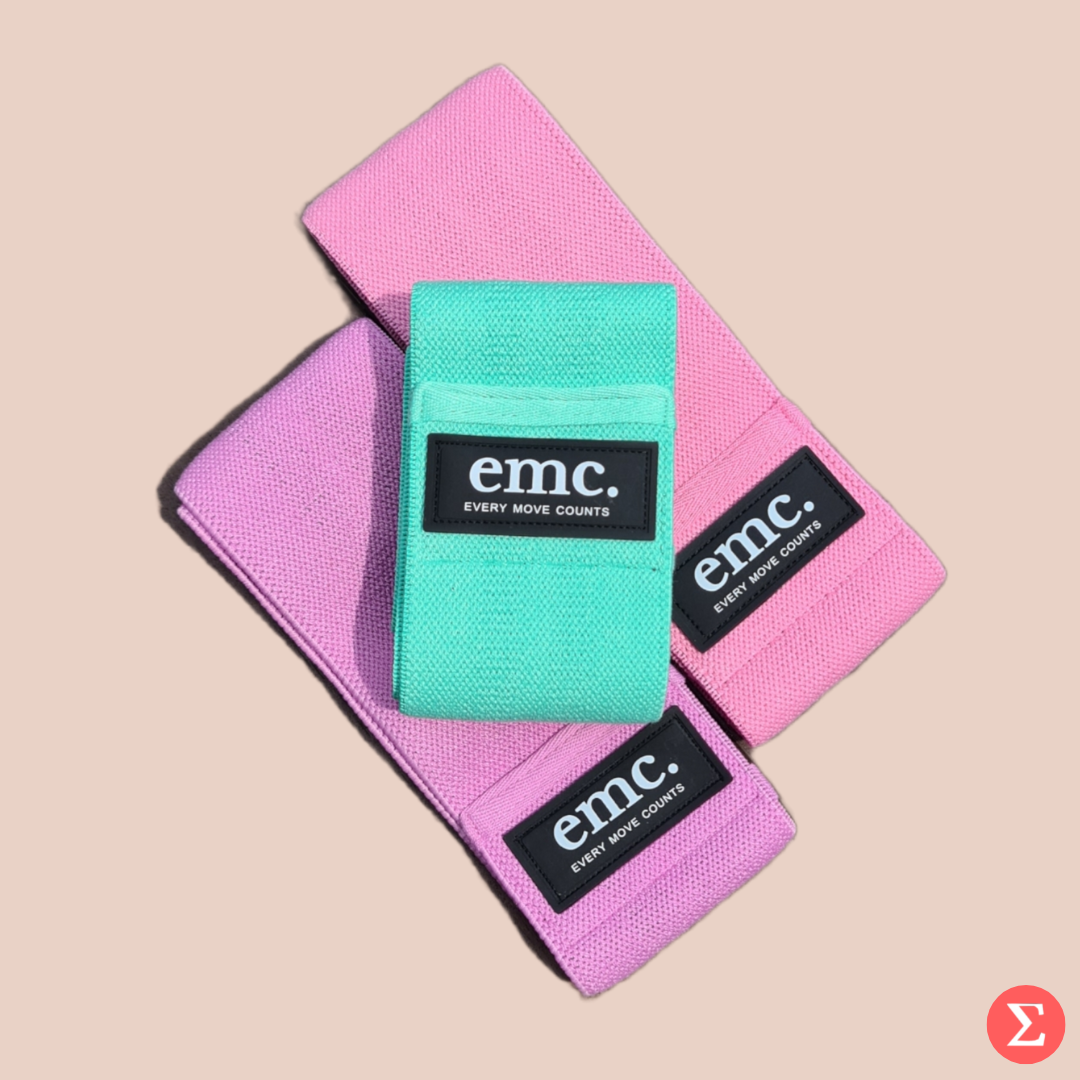 Pastel Fabric Resistance Hip Bands