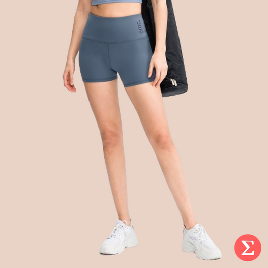 ClassicBlend High Waisted Gym Shorts (Back Pocket)