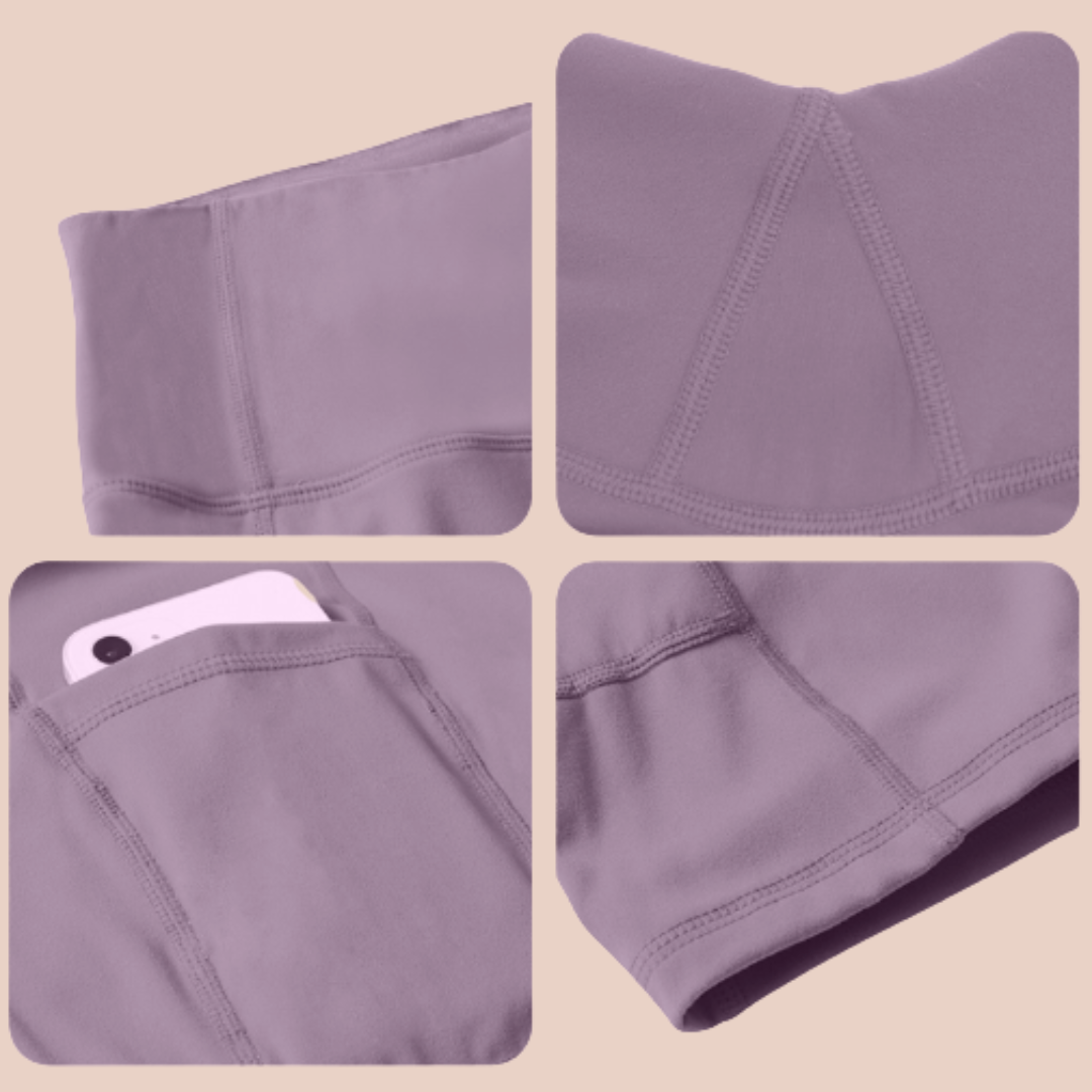 ClassicBlend High Waisted Biker Shorts (Dual side pockets)