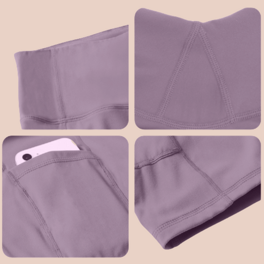 ClassicBlend High Waisted Biker Shorts (Dual side pockets)