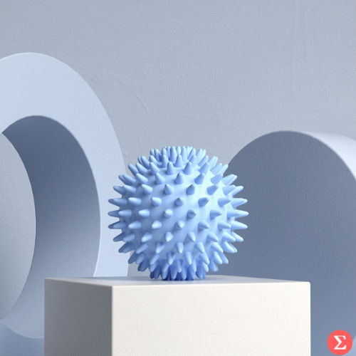 Lightweight Spiky Massage Ball - 6.0cm