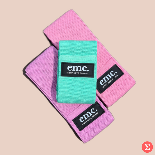 Pastel Fabric Resistance Hip Bands
